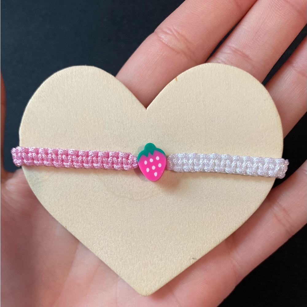 Pink & White Handmade Bracelet